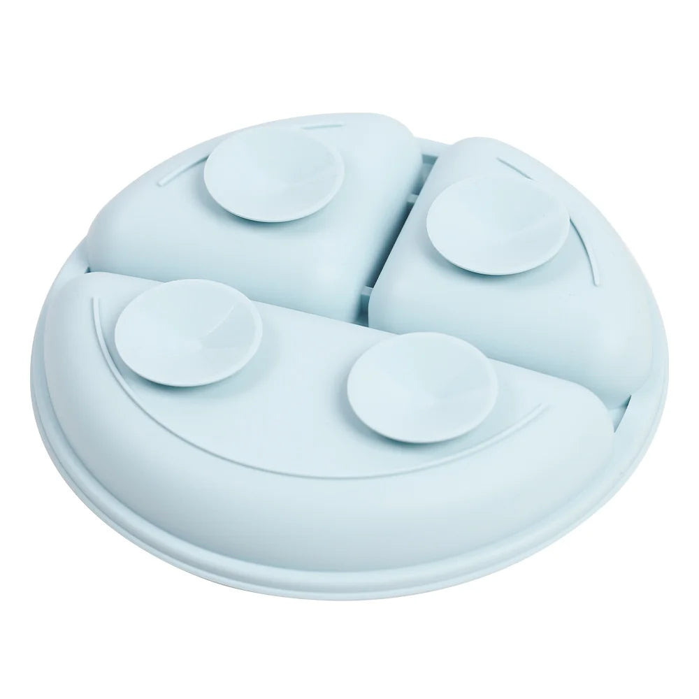 Set de Repas en Silicone pour Enfants - 8 Pièces Antidérapantes avec Bavoirs et Ustensiles