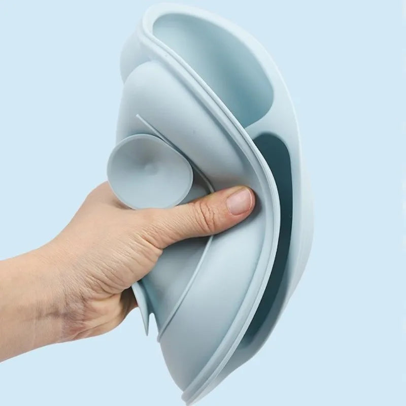 Set de Repas en Silicone pour Enfants - 8 Pièces Antidérapantes avec Bavoirs et Ustensiles